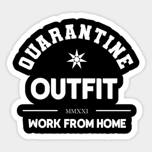 QUARANTINE OUTFIT Sticker